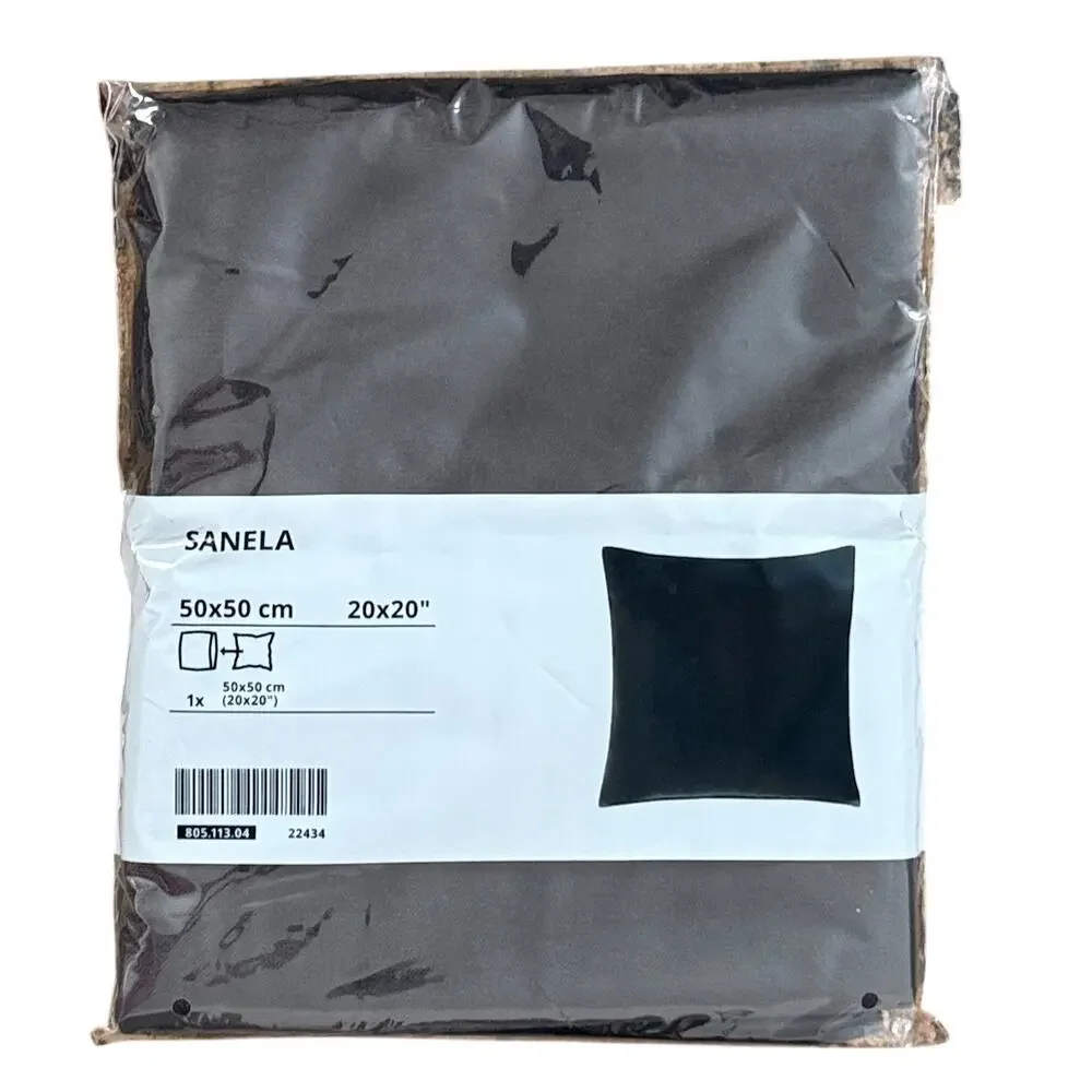 IKEA SANELA Black Cotton Velvet 20